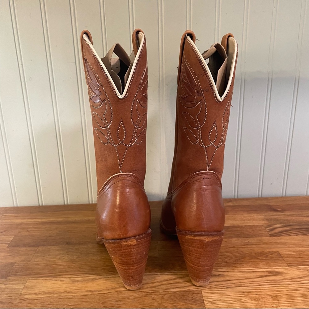 Vintage 80’s Acme Women’s Leather Cowboy Boots (9M) - Picture 5 of 11